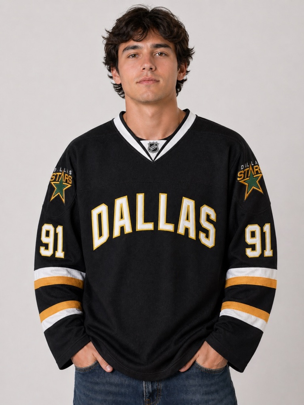 Reebok Official Licensed NHL Dallas Stars Throwback Tyler Seguin Jersey CCM 50